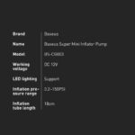 کمپرسور باد باسئوس مدل BS-CG003 - تصویر 13