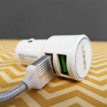 شارژر فندکی با کابل آیفون الدینیو مدل LDNIO C309 - تصویر 4