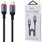 کابل تبدیل فست شارژ Yesido CA184 Type-C To Lightning 3A PD 27W 2m