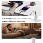 کابل تبدیل فست شارژ Yesido CA184 Type-C To Lightning 3A PD 27W 2m - تصویر 15