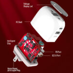 شارژر دیواری هیسکا مدل H115PD به همراه کابل تبدیل USB-C - تصویر 3