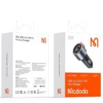 شارژر فندکی فست شارژ دو پورت تایپ سی 75 وات مک دودو CC-36900 - تصویر 6