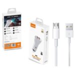 شارژر فندکی فست شارژ LDNIO C511Q QC3 با کابل تایپ سی