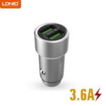 شارژر فندکی LDNIO C302 3.6A دارای کابل Type-C - تصویر 2