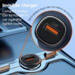 شارژر فندکی 30 وات الدینیو مدل C105 به همراه کابل USB-C - تصویر 7