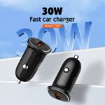 شارژر فندکی 30 وات الدینیو مدل C105 به همراه کابل USB-C - تصویر 6