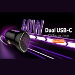 شارژر فندکی 60 وات الدینیو مدل C104 همراه با کابل USB-C - تصویر 2
