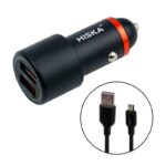 شارژر فندکی هیسکا مدل CC-307Q به همراه کابل تبدیل microUSB - تصویر 3