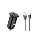 شارژر فندکی 30 وات الدینیو مدل LD-C106 به همراه کابل تبدیل USB-C