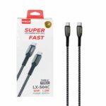 کابل  تبدیل فست شارژ  هیسکا مدل Hiska LX-504 Type-C to Type-C PD QC3.0 60W - Image 2