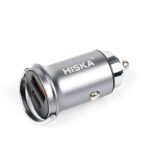 شارژر فندکی  هیسکا مدل HCC-306 به همراه کابل تبدیل USB-C - تصویر 2