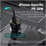 شارژر فندکی 60 وات الدینیو مدل C103 به همراه کابل USB-C - تصویر 4
