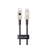 کابل USB-C بیسوس مدل Aramid Fiber Braiding 100W طول 1 متر
