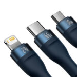 کابل شارژ سه سر 3.5 آمپری بیسوس Baseus 3in1 Fast Charging CAXS000001 - تصویر 2