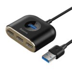 هاب آداپتور یو اس بی بیسوس Baseus Square round 4 in 1 USB HUB Adapter - تصویر 3