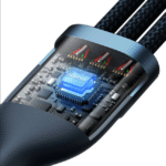 کابل سه سر بیسوس Baseus Caring 3 in 1 Cable CAMLT-GH01 1.2m - تصویر 3
