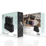 پاوربانک تایپ سی و لایتنینگ 5000، شارژر وایرلس و هولدر موبایل رومیزی گرین GN3IN1PB5KBK - تصویر 3