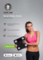 ترازوی دیجیتالی گرین لاین مدل Green Lion Smart Body Scale Simple & Fashionable Pattern GNSFSCLEBK - تصویر 7