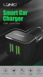 شارژر فندکی الدینیو مدل C306 با کابل میکرو USB - تصویر 4