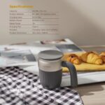 لیوان همزن مغناطیسی خودکار LePresso 450ML Auto Magnetic Stirring Mug - تصویر 6