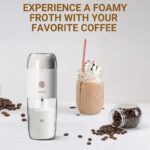 دستگاه دو کاره فوم ساز شیر و آسیاب قهوه لپرسو مدل LePresso LPMFGRWH 2IN1 Portable Milk Frother - تصویر 4