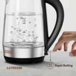 کتری برقی شفاف شیشه ای سریع جوش لپرسو مدل LePresso 360 Transparent Kettle - تصویر 8