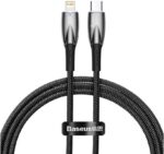 کابل تایپ سی به لایتنینگ 20 وات 1 متر بیسوس Baseus Glimmer PD Fast Charging Data Cable CADH000002-CADH000001 - تصویر 2