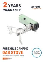 اجاق گاز کمپینگ قابل حمل Porodo Lifestyle Portable Camping Gas Stove Quick Install Magnetic Valve - تصویر 17