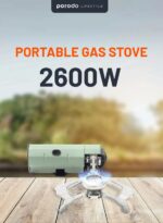 اجاق گاز کمپینگ قابل حمل Porodo Lifestyle Portable Camping Gas Stove Quick Install Magnetic Valve - تصویر 14