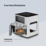 پانل لمسی Porodo Lifestyle Glass Pot Air Fryer Touch Panel 6 Preset Options - تصویر 13