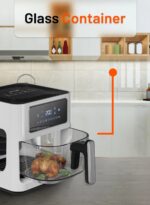 پانل لمسی Porodo Lifestyle Glass Pot Air Fryer Touch Panel 6 Preset Options - تصویر 8