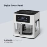 پانل لمسی Porodo Lifestyle Glass Pot Air Fryer Touch Panel 6 Preset Options - تصویر 16