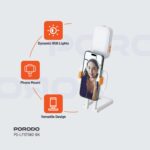 نور پرکننده پایه تلفن سبک زندگی Porodo Lifestyle Phone Stand Fill Light - تصویر 2
