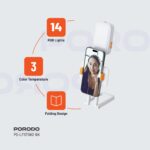 نور پرکننده پایه تلفن سبک زندگی Porodo Lifestyle Phone Stand Fill Light - تصویر 18