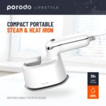 اتو با دستگیره چرخان بخار قابل حمل Porodo Lifestyle Compact Portable Steam & Heat Iron Rotating Handle Patented Design - تصویر 15