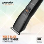 ماشین اصلاح چندکاره(صاف و بدون درز) پرودو مدل Porodo Multi-purpose Beard Trimmer And Smooth Seamless Shave PD-LSR6N1GK - تصویر 18