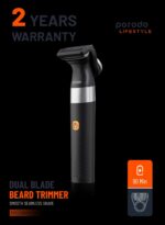 ریش تراش دو تیغه و اصلاح صاف و بدون درز Porodo Lifestyle Dual Blade Beard Trimmer Smooth Seamless Shave - تصویر 7