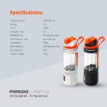 مخلوط کن شارژی پرودو مدل Porodo Lifestyle Dual Spin Clockwise & Reverse Portable Blender PD-PBLNDR - تصویر 8