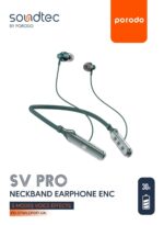 هندزفری گردنی پرودو مدل PORODO SV Pro Neckband Earphone ENC 5 Modes Voice Effects - تصویر 12