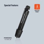سه پایه گیمبال حرفه ای Porodo Professional Gimbal Tripod 171Cm Height - تصویر 3