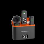 میکروفون و رابط بی سیم پرودو Porodo Lavalier Microphone PD-WCDMIC دارای ۲ فرستنده