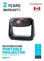 پروژکتور قابل حمل پاورولوژی مدل PWHDPBN Rotating Stand Portable Projector - تصویر 2