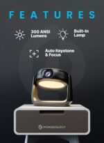 پروژکتور قابل حمل پاورولوژی مدل PWHDPBN Rotating Stand Portable Projector - تصویر 7