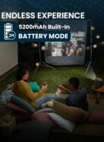 پروژکتور قابل حمل پاورولوژی مدل PWHDPBN Rotating Stand Portable Projector - تصویر 10
