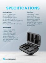 میکروفون وایرلس دو مخاطبه پاورولوژی مدل Powerology Pwmic2bk - تصویر 12