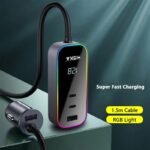 شارژر فندکی 120 وات هیسکا مدل HISKA HCC-328 - تصویر 5