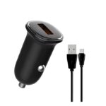 شارژر فندکی 30 وات الدینیو مدل C105 به همراه کابل USB-C