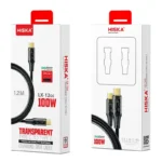 کابل Type-C به Type-C هیسکا مدل LX-12CC طول 1 متر