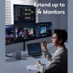 پاور هاب 17 پورت بیسوس Baseus UnionJoy Pro 17-Port Four-Screen Multifunctional HUB Docking Station - تصویر 7