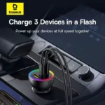 شارژر فندکی 152.5 وات بیسوس مدل C00036101111-00 به همراه کابل USB-C - Image 2